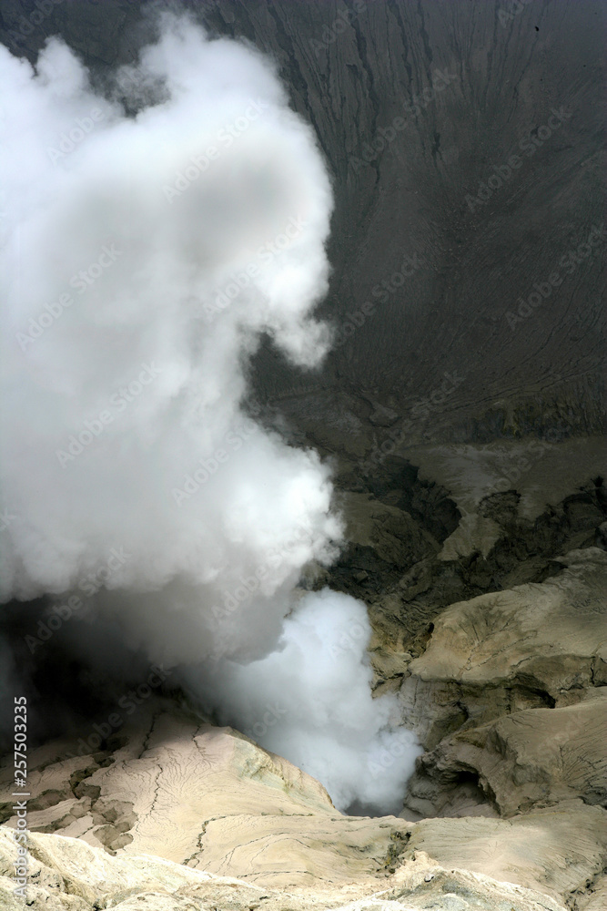 Inside the crator of Gunung Bromo Volcano Java Indonesia Inside the crator of Gunung Bromo Volcano Java Indonesia