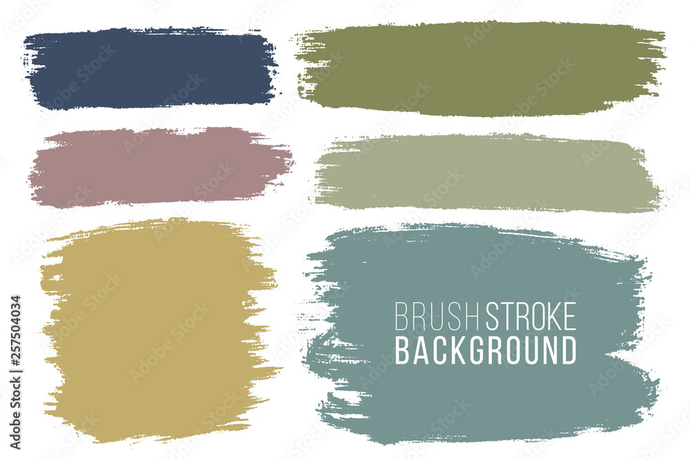 Vector set of big hand drawn brush strokes, stains for backdrops. Colorful design element set. Mute color artistic hand drawn backgrounds various shapes. Painted patches. Vector set of big hand drawn brush strokes, stains for backdrops. Colorful design element set. Mute color artistic hand drawn backgrounds various shapes. Painted patches.