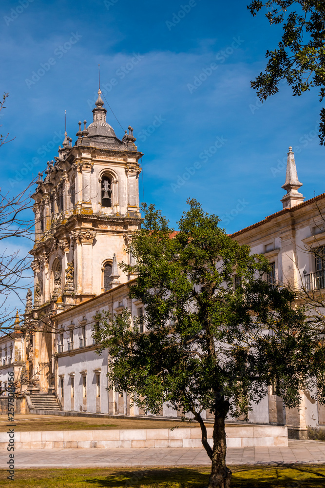 Facade Monastery of Alcobaca, Portugal