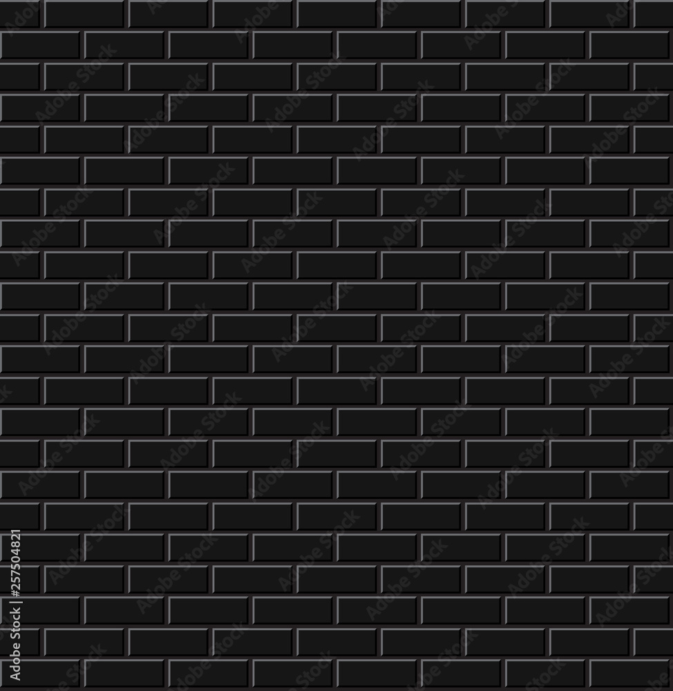 Vector black brick wall texture. Seamless pattern. Vector black brick wall texture. Seamless pattern.