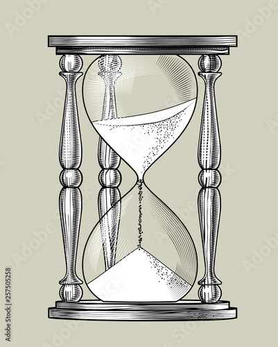 Retro hourglass.