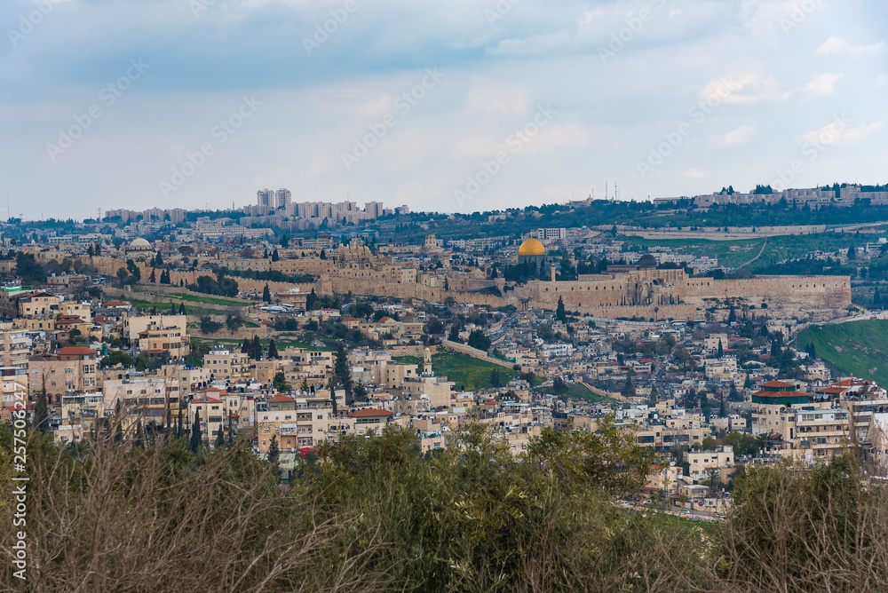 Jerusalem Old City from the Mount of Olives Old City of Jerusalem.