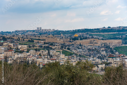 Jerusalem Old City from the Mount of Olives Old City of Jerusalem.