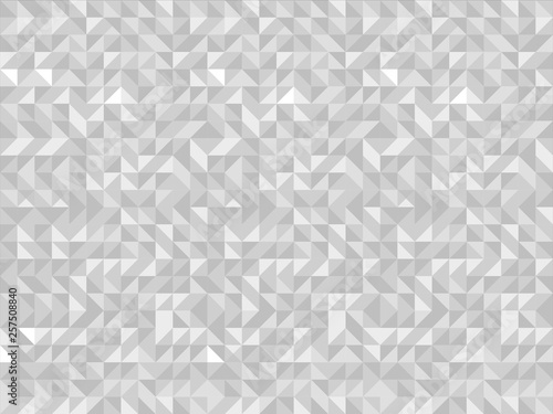 White triangle tiles seamless pattern, vector background.