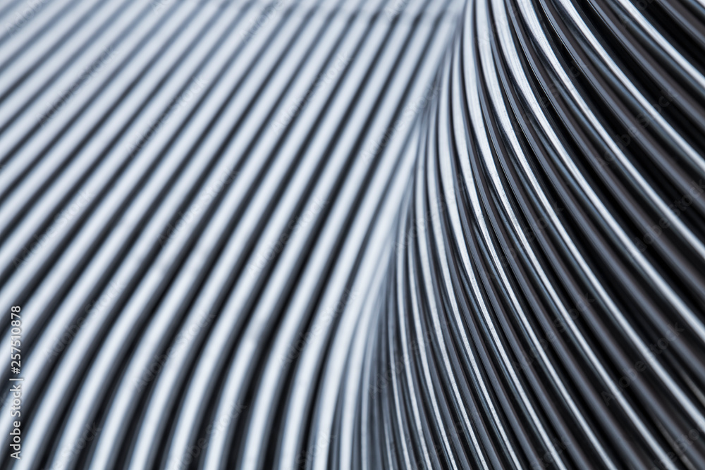 Obraz premium Abstract steel chrome pipe background