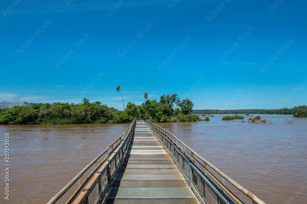 The Iguazu waterfalls on the Argentinian side The Iguazu waterfalls on the Argentinian side