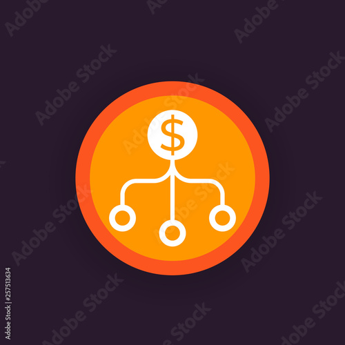 diversification vector pictogram