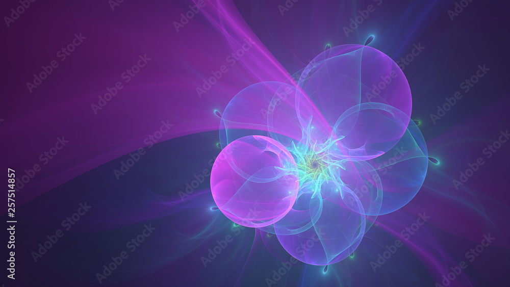 Abstract fractal design. Isolated on black background. Abstract fractal design. Isolated on black background.