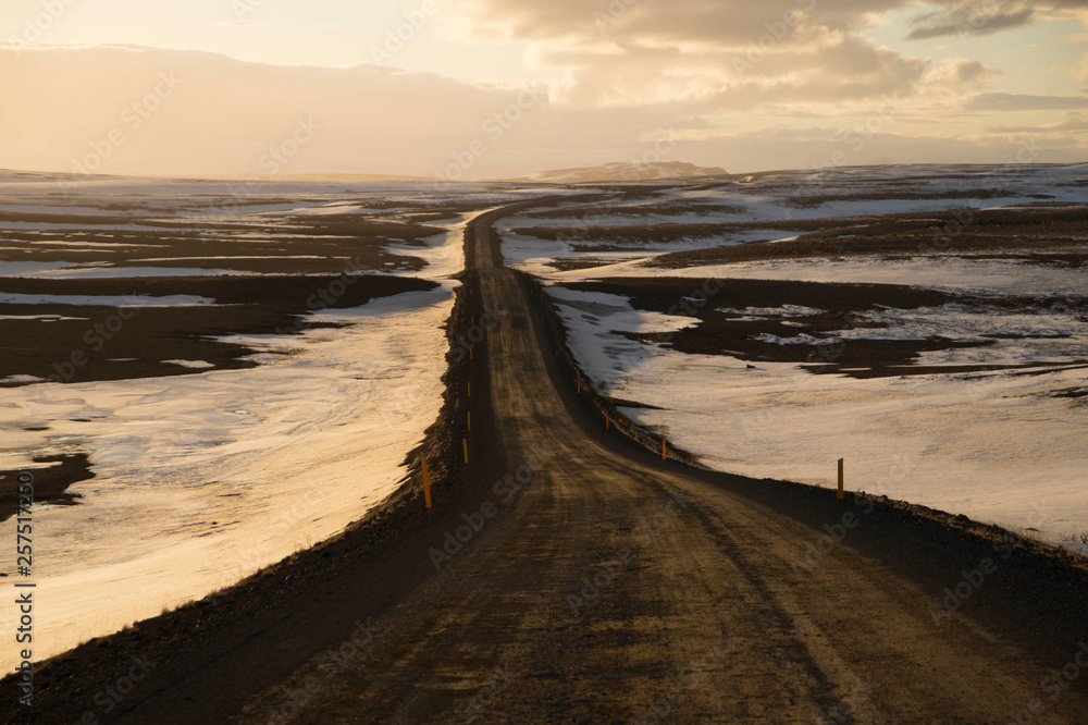 A road through Westfjords of Iceland A road through Westfjords of Iceland