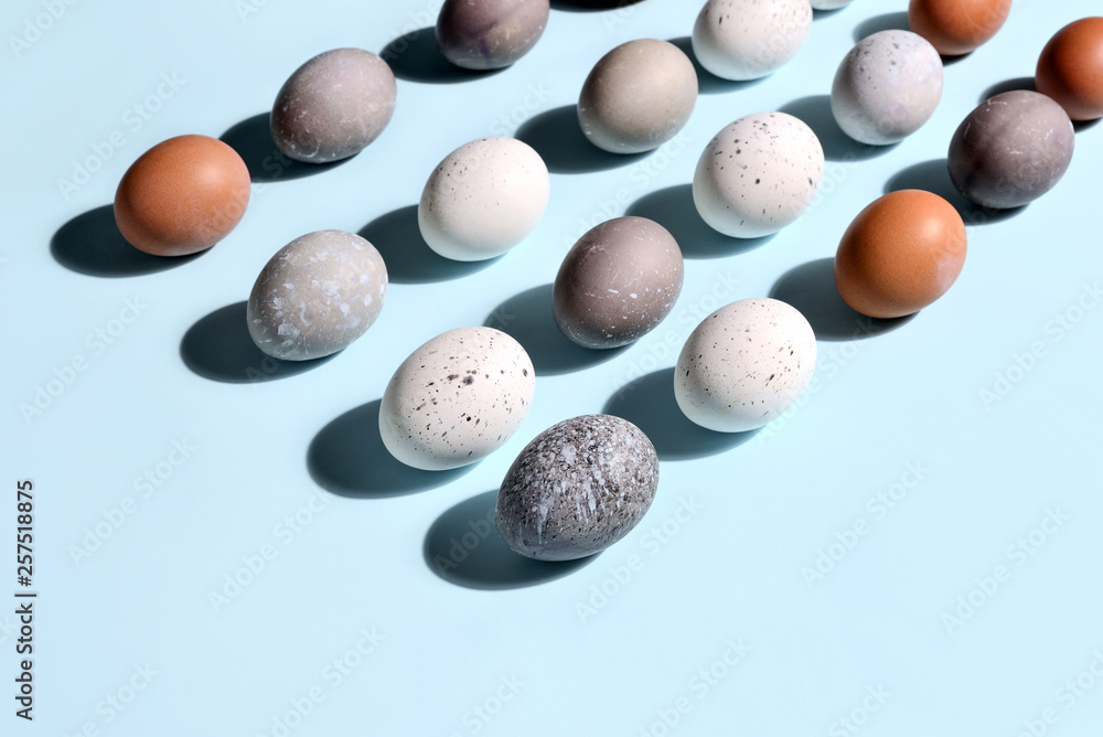 Easter eggs minimal concept Easter eggs minimal concept