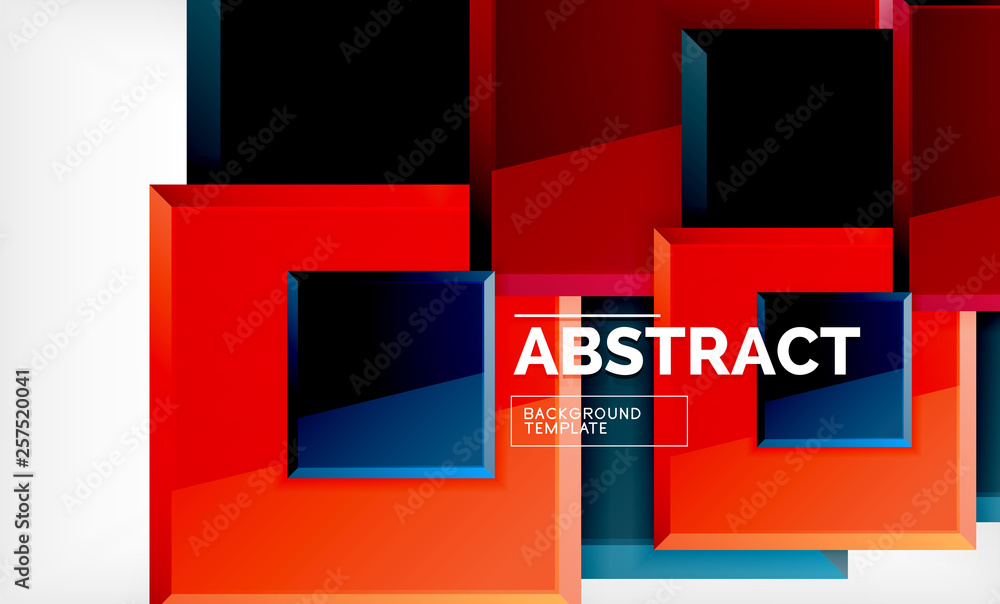 Square abstract background, glossy geometric design Square abstract background, glossy geometric design