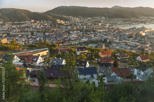 View of the city Bergen