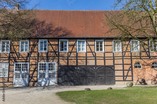 Fototapeta Naklejka Na Ścianę i Meble -  Historic brick houses in the castle garden of Rheda-Wiedenbruck, Germany