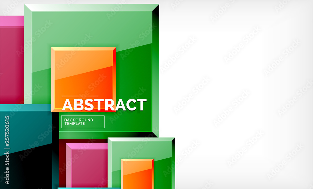 Square abstract background, glossy geometric design Square abstract background, glossy geometric design