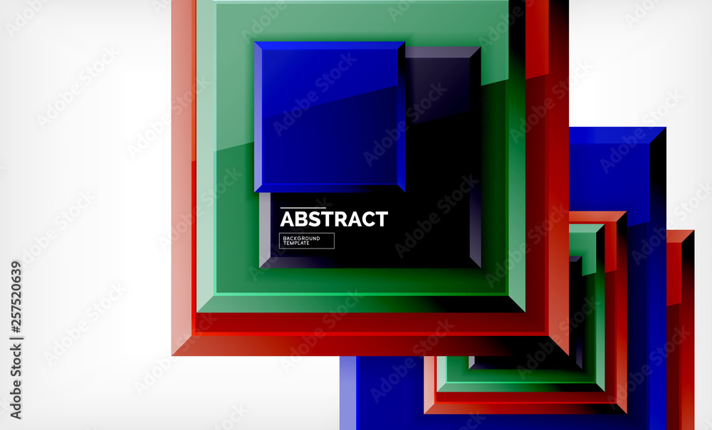 Geometric abstract background, modern square design Geometric abstract background, modern square design