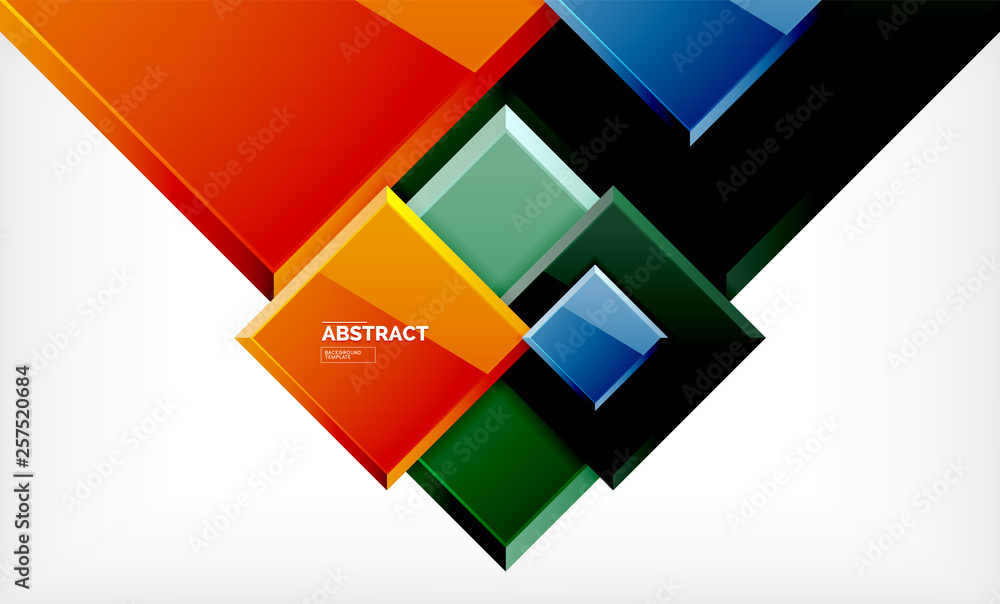 Geometric abstract background, modern square design Geometric abstract background, modern square design