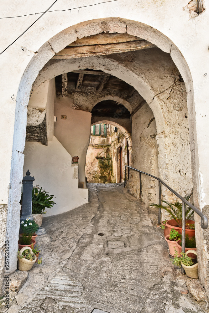 Entrance to the medieval village of Prata Sannita in central Italy
