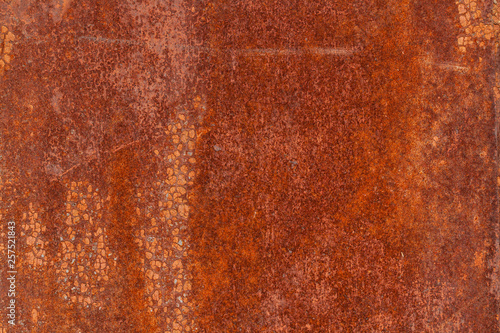 Wallpaper Mural Rusty yellow-red textured metal surface. The texture of the metal sheet is prone to oxidation and corrosion. Textured background in grunge Style Torontodigital.ca