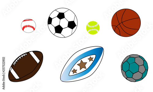 set of sport balls 