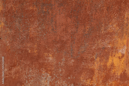Grunge rusted metal texture. Rusty corrosion and oxidized background. Worn metallic iron panel.