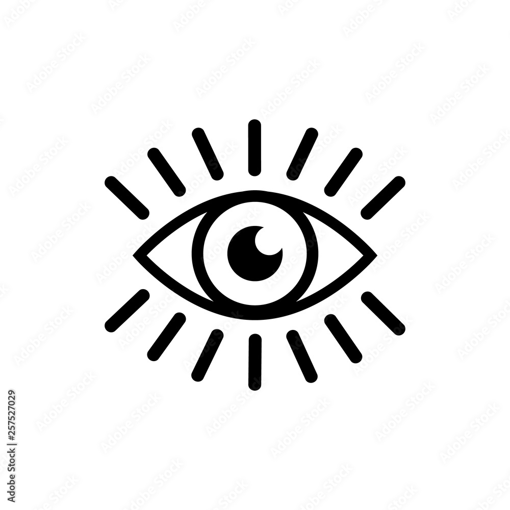 Eye with eyelashes icon. Look and Vision icon. Eye vector icon Eye with eyelashes icon. Look and Vision icon. Eye vector icon