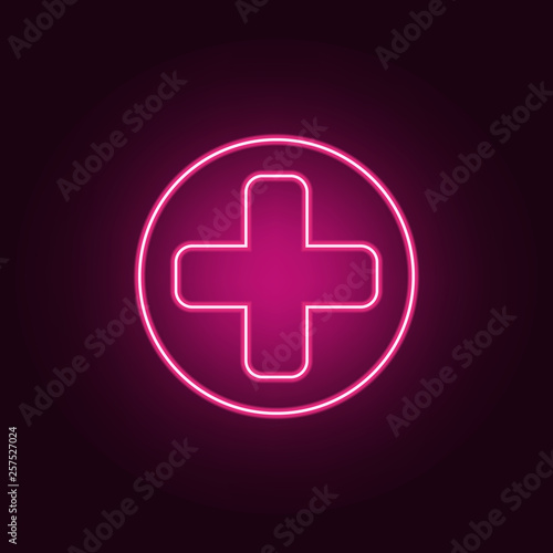 sign in the game weapon icon. Elements of Game in neon style icons. Simple icon for websites, web design, mobile app, info graphics