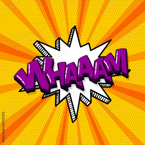Pop art comic text