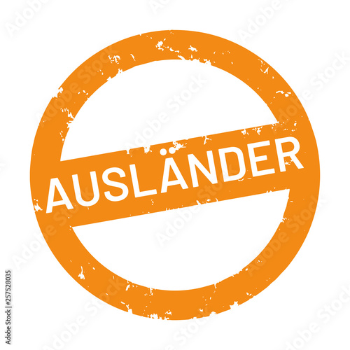 vector Button Ausländer	