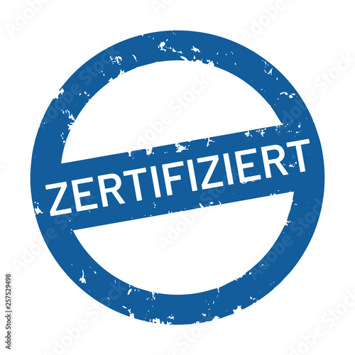 vector Button zertifiziert	