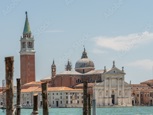 Church of San Giorgio Maggiore, Venice, Italy - June 2018 : Church of San Giorgio Maggiore view, architecture details.