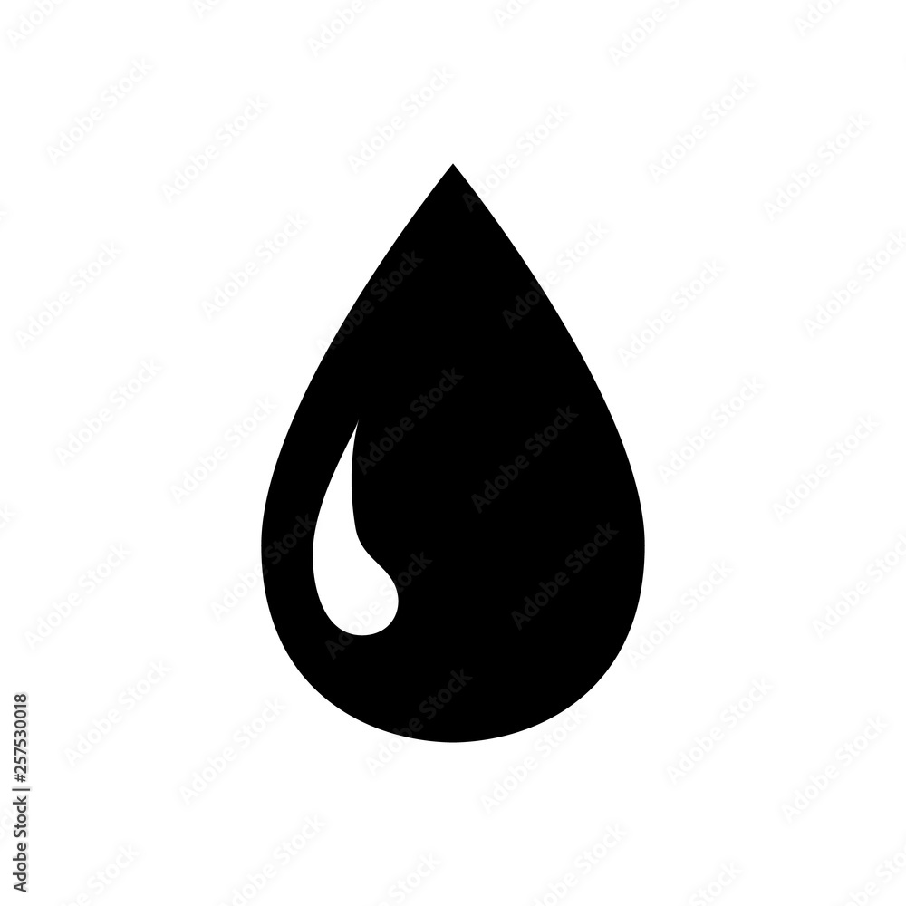 Water Icon. Rain Drop, Aquatic Signage. Liquid Symbol. Vector Water Icon. Rain Drop, Aquatic Signage. Liquid Symbol. Vector