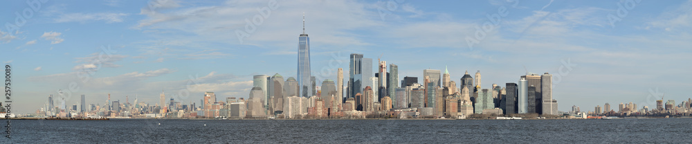 Panoramic view of Lower Manhattan.