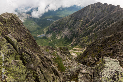 View towards Pamola Peak from Knife Edge Trail, USA photo