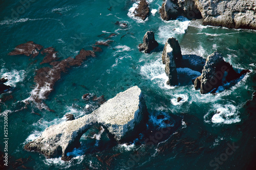 Arch Rock, the most notable rock formation of Anacapa Island, one of the five islands that make up Channel Islands National Park, California. photo