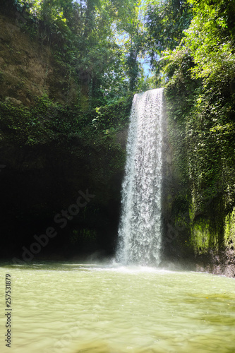 Blowing waterfall in Bali. 