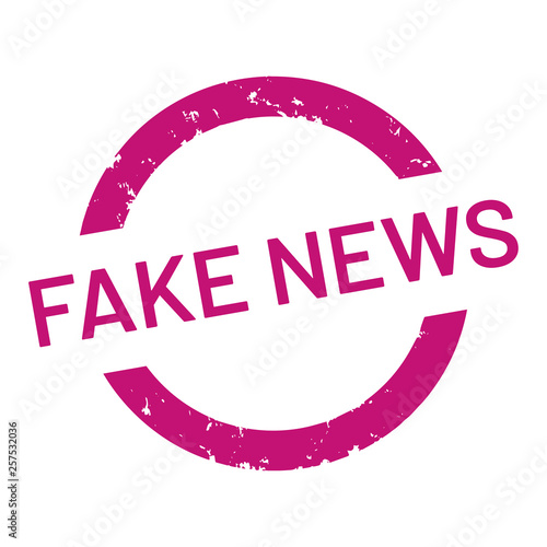 vector Button fake news