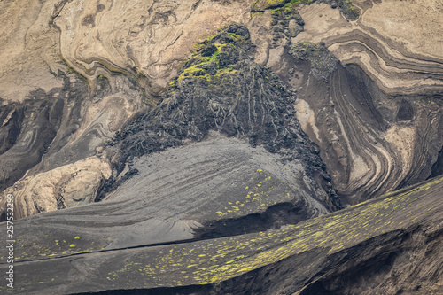 Volcanic landscape, Surtsey Island, Iceland photo