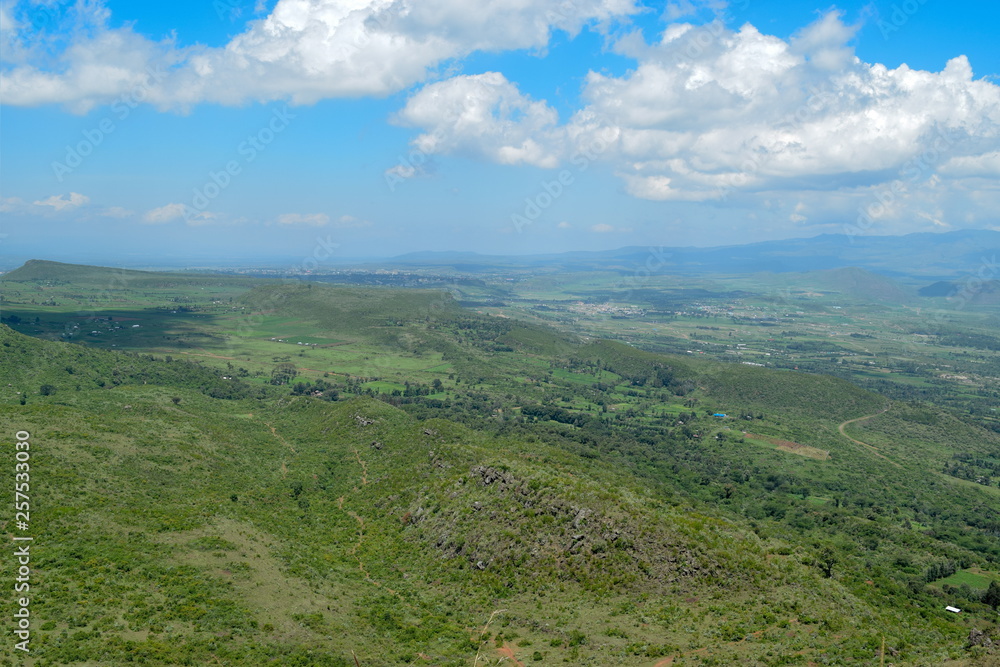 Lake Elementaita and Sleeping Warrior Hill seen from Table Mountain, Kenya Lake Elementaita and Sleeping Warrior Hill seen from Table Mountain, Kenya