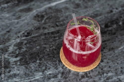 cranberry lemonade with thyme