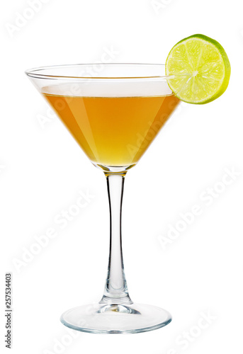 Daiquiri. Alcohol cocktail isolated on white