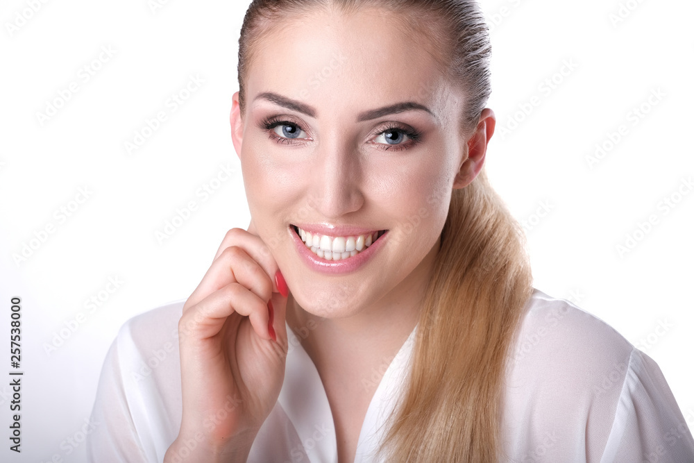 Facial expression of blonde beautiful woman. Facial expression of blonde beautiful woman.