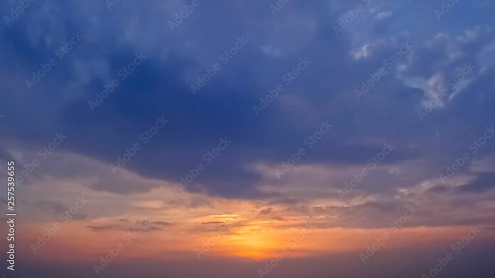 Time lapse of sunset sky with clouds moving Time lapse of sunset sky with clouds moving