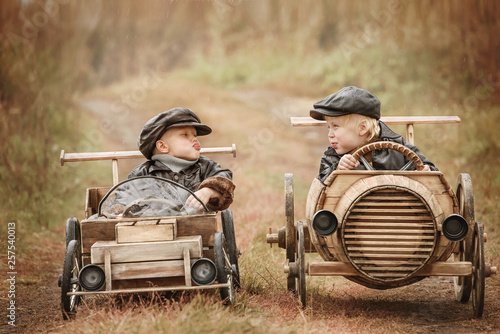 Portrait of two young rural drivers © Alexandr Vasilyev