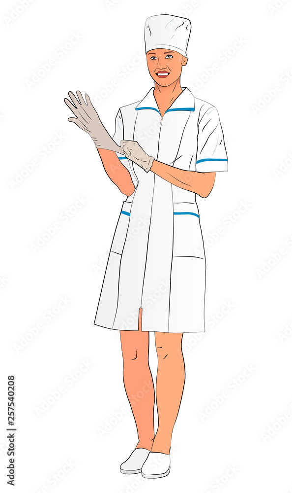 People professions vector illustration. A worker in the field of medicine