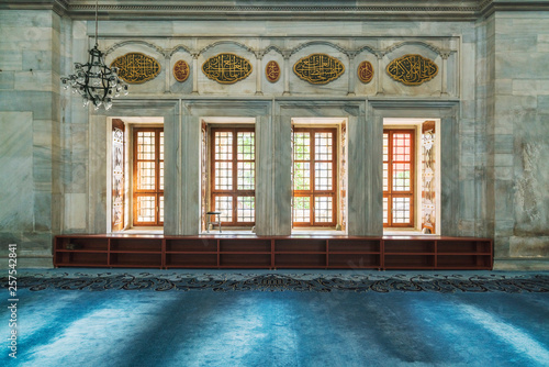 Interior of Bayezid II Mosque, Istanbul, Turkey photo