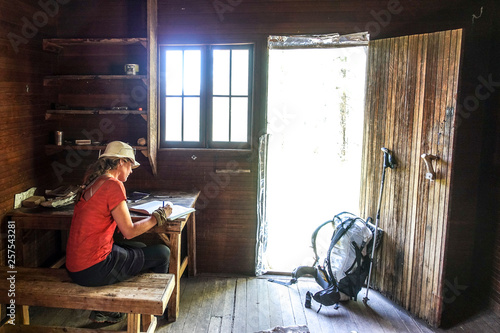 Theodore Roosevelts Cabin, Grand Canyon, Arizona, USA photo