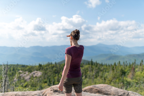 hiking and contemplating in the Adirondack Mountains in New York