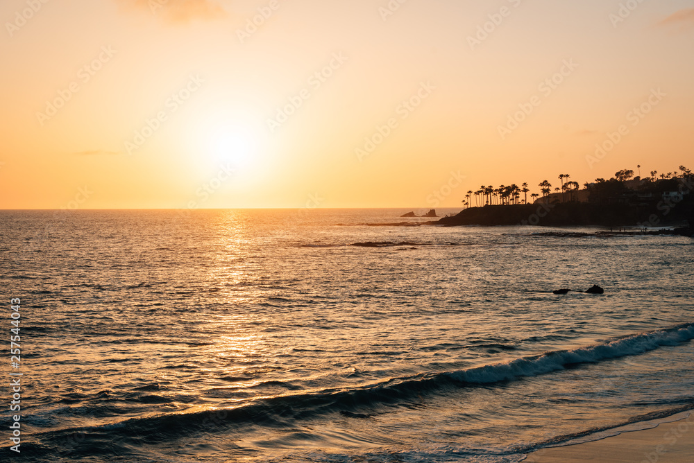 Sunset over the Pacific Ocean in Laguna Beach, Orange County, California Sunset over the Pacific Ocean in Laguna Beach, Orange County, California