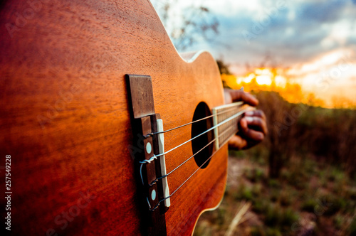 Guitar playing photo