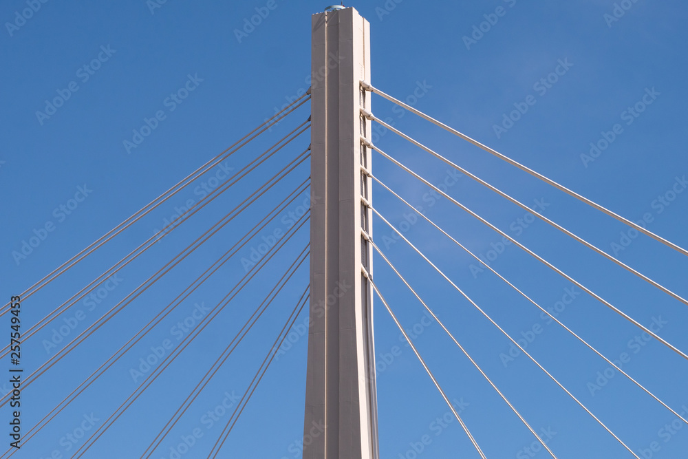 Cables of the suspension bridge